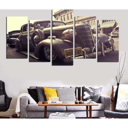 Classic car posters, future pop movie wall art paintings modern home decoration paintings custom boy children gifts FA613