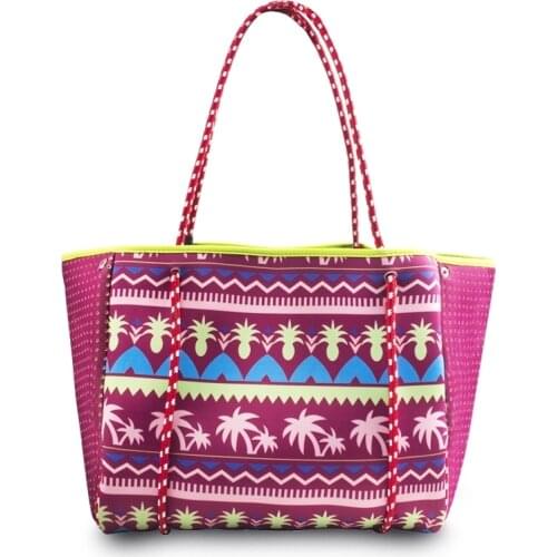 Summer Beach Bags for Women 2021 Flower and Colorful Handbags Summer Travel Bag Seaside Breeze Shoulder Bags Hot Sales Yoga Bag