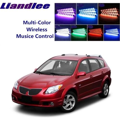 LiandLee Car Glow Interior Floor Decorative Seats Accent Ambient Neon light For Pontiac Vibe 2003~2010