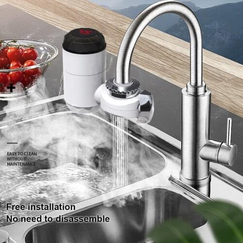 Instant Hot Faucet Water Installation Free Connection Type Instant Hot Water Electric Faucet Water Heating For Kitchen Bathroom