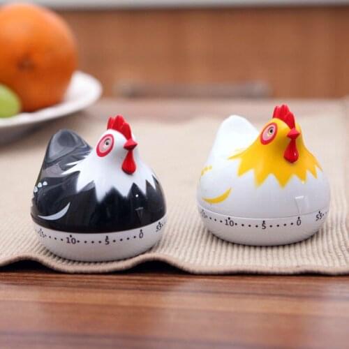 Cute Hen Shape Kitchen Cooking Timer Mechanical Countdown Clock Alarm Chicken Kitchen Timers Reminder 55 Minutes Digital Timer