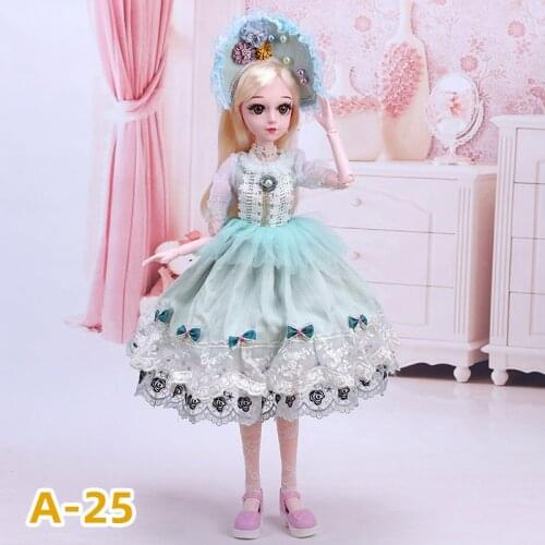 Fashion Dress for 1/3 Bjd Doll Accessories 60cm Doll Clothes Skirt Dress Up Set 1/3 BJD Doll Princess Wedding Dress