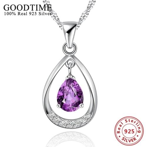 Fashion New Collares Wholesale Genuine sterling silver jewelry 925 Sterling Silver Necklace for Women Christmas Gift Jewelry