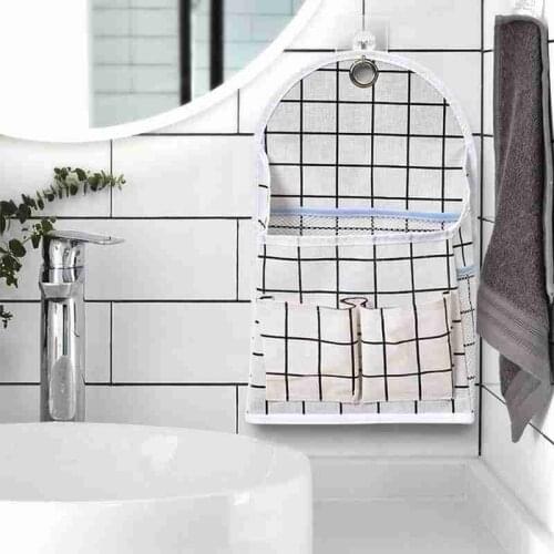 Wall Hanging Storage Bag With Hook Over The Door Organizer 3 Pockets Hanging Storage Bag Room Organizer for Home Bedroom