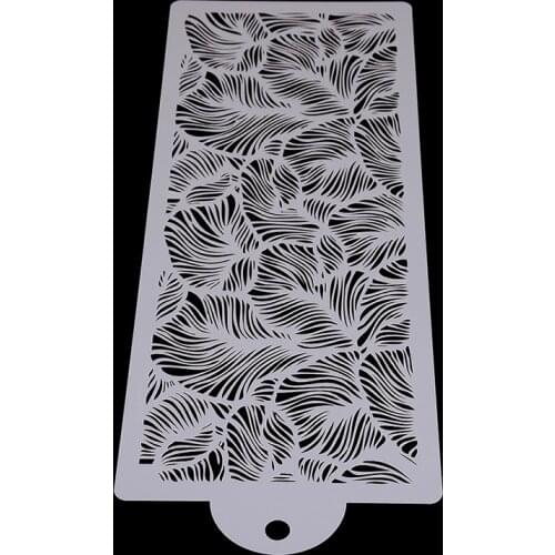 Peacock Lace Stencil for Wedding Cake Design Painting Stencil Decorating Bottle Fondant Tools Bakeware Plastic Template Mold