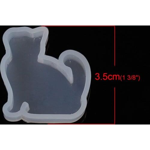 Sale Lovely Cat lovely Kitten Shape Pendant Mold for Resin Jewelry Keychain Charm Making Tools UV Epoxy Resin Molds for Jewelry