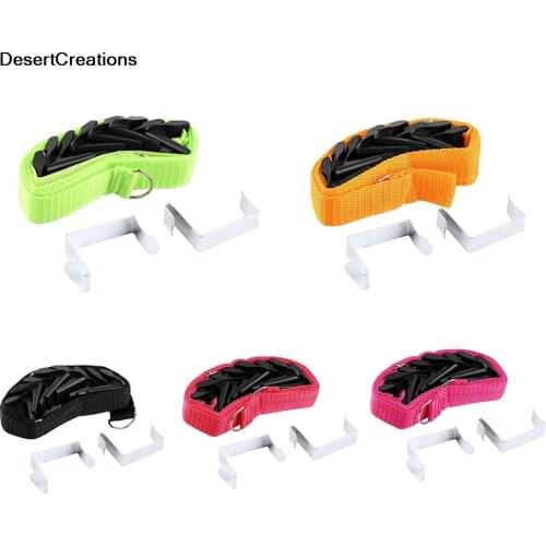 Height Adjustable Hook Rack With Garment Cap After Door Hang Rope Adjustable Multi-purpose Back Door Hook Hanger Hanging Bags