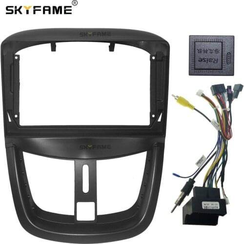 SKYFAME Car Frame Cable Canbus For PEUGEOT 207 207CC 2007-2014 Screen Dask Kit Fascia Frame