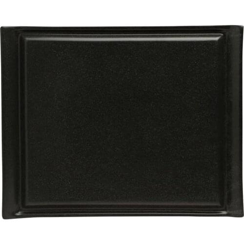 Porland Seasons Black Steak Plate 32cm / Weight: 1700.00 gr Height: 2.46 cm Width: 25.90 cm Length: 32.40 cm Material: Porselen