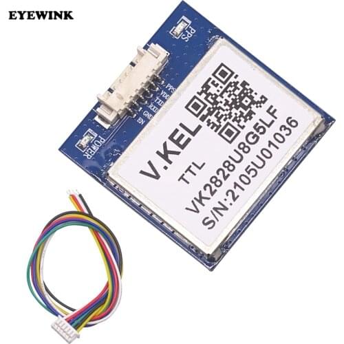 VK2828U8G5FTTL GPS Module Gmouse with Antenna TTL 1-10Hz with Flash Flight Control Module FZ0517/FZ0517C G28U8FTTL