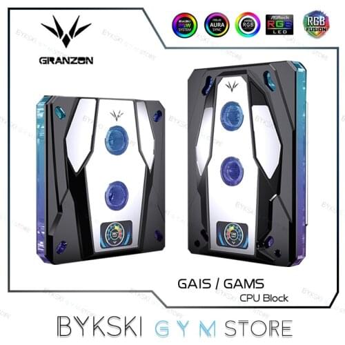 Granzon CPU Water Block With Temperature Display For Intel Lga115x/2011 1200 2066 / AMD Ryzen3/5/7/9/ThreadRipper, GAIS / GAMS