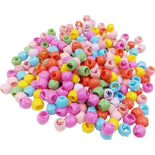 20 PCS Mini Hair Claw Clips For Women Girls Cute Candy Colors Plastic Hairpins Hair Braids Maker Beads Headwear Hair Accessories
