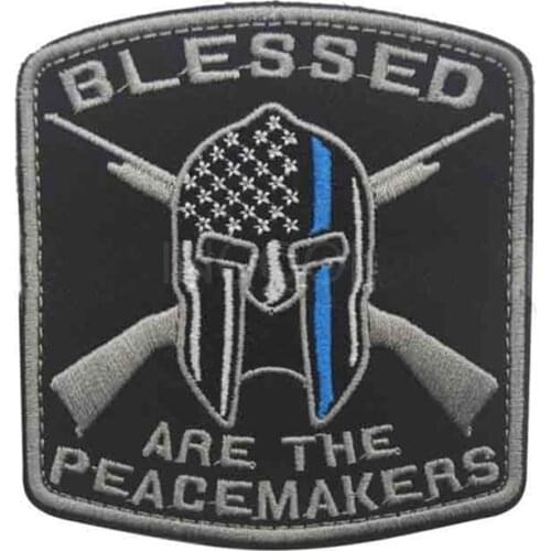 30 PCS Blessed Are the Peacemakers Embroidery Patch Military US Army Patch Tactical Badges Embroidered Patches Wholesale