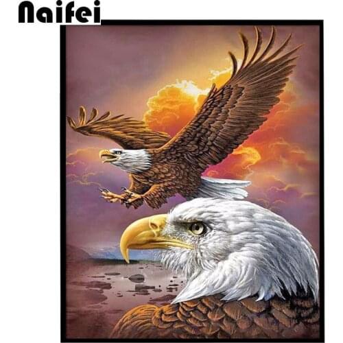 5D diamond animal embroidery diy diamond Painting bird eagle pictures diamond mosaic Needlework diamond picture home decor gift