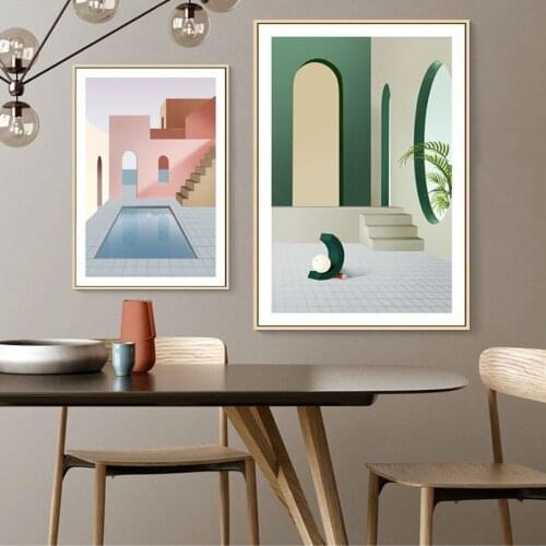 Abstract Still Life Sicandinavia Geometric Wall Art Canvas Painting Posters and Prints POP Pictures for Dining Room House Decor