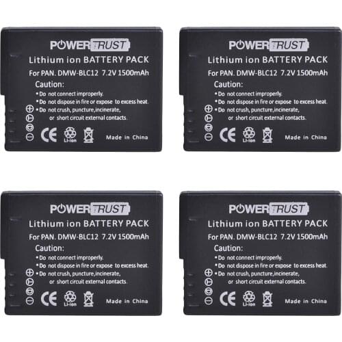 DMW-BLC12 BLC12E Battery for Panasonic FZ1000, FZ200, FZ300, G5, G6, G7,GH2,DMC-GX8