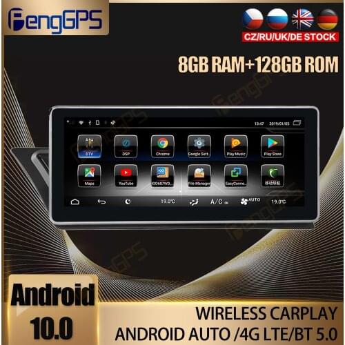 Android 10 For AUDI A4 B8 8K Audi A5 8T 8F 2008 - 2016 Car DVD GPS Navigation Auto Radio Stereo Video Multimedia Player HeadUnit