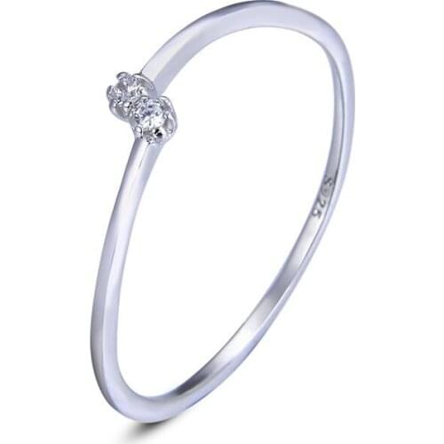 Noble Women Pure 925 Sterling Silver Jewelry Anniversary Ring Cubic Zirconia Jewelry Rings Gift For Girl Dress Up