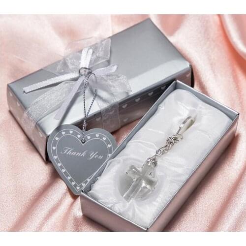 Church Party Giveaway Gift for Guest Choice Crystal Cross Key Chains Wedding & Bridal Shower Favors Wholesale SN3791