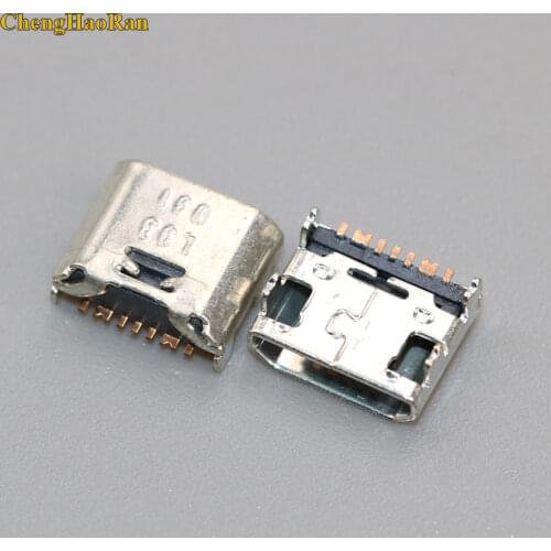 ChengHaoRan 10PCS Charge Connector for Samsung T110 T111 T113 T115 T116 T560 T561 T580 T585 Galaxy Tab A(7 pin,micro USB type-B)