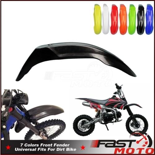 Black White Yellow Blue Red Orange Green Motocross Front Mudguard Dirt Bike For WR250 WR450 YZ XT TTR Enduro Front Fender 7Color
