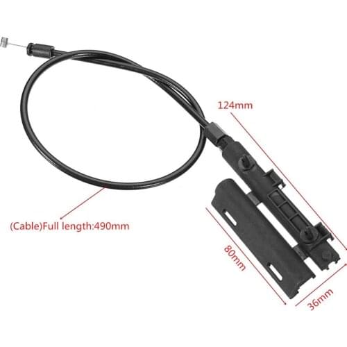 Black New Hood Release Cable Bonnet Release Cable for BMW E65 E66 750i 760i