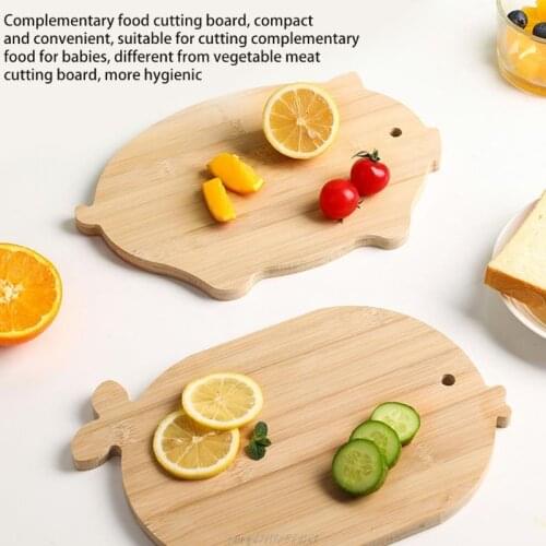 Creative Wood Cutting Board for Baby Food Bamboo Chopping Board Block Pizza Sushi Bread Fruit Tray Kitchen JY29 21 Dropship
