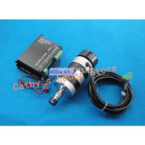 ER11 48V 400W air spindle motor+Motor controller engraving machine spindle kit DIY