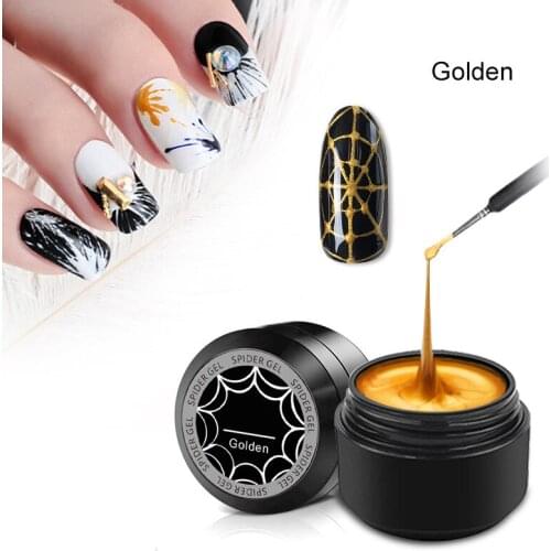 Draw Painting Gel Spider Gel Nail Art Design Pure Color Soak Off UV LED 3D Silky Gel TO
