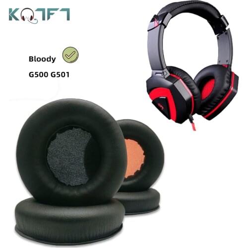 KQTFT 1 Pair of Replacement EarPads for Bloody G500 G501 G-500 G-501 G 500 G 501 Headset Ear pads Earmuff Cover Cushion Cups