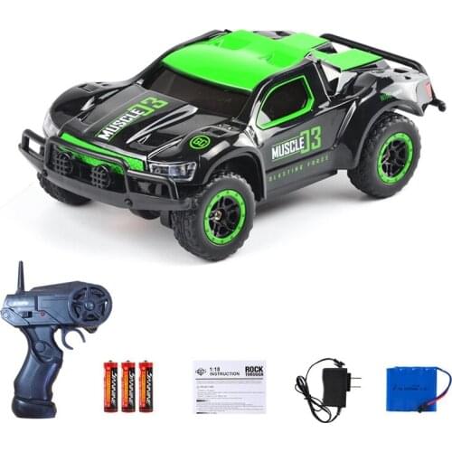 Mini Remote Control Car High-speed Short Truck Four-wheel Drive Racing Climbing Off-road Vehicle Charging Childrens Toy