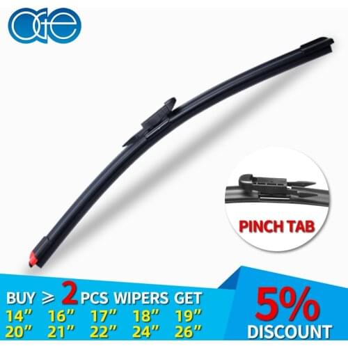 Oge 14''-32'' Windshield Wiper Blade Fit Pinch Tab Wiper Arm, Replace Rubber Refill Convenient