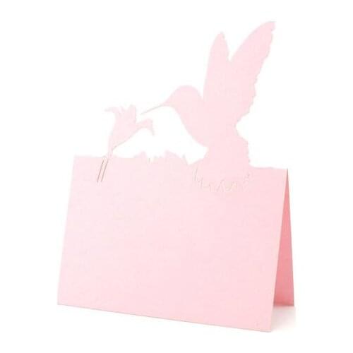 Custom Hummingbird wedding engagement table place name Cards Birthday baby shower Seating Reception Escort Placecards