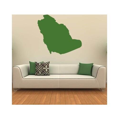 Saudi Arabia map Globe Earth Country wall vinyl sticker custom made home decoration fashion design