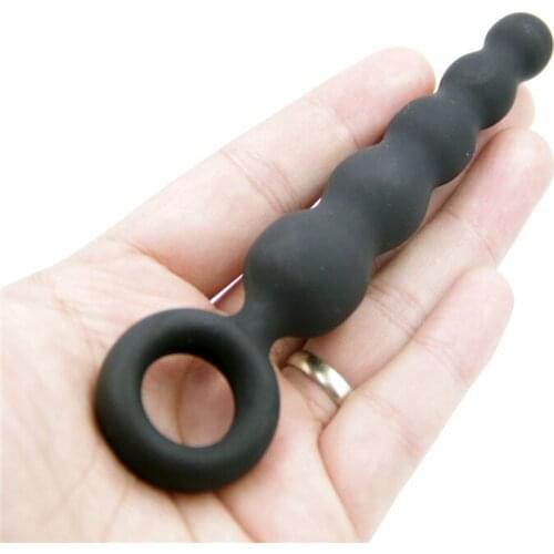 DINGYE 100% Silicone Anal Massager Anal Sex Toy Butt Plug Anal G Spot Sex Toy Sex Product for Man and Woman