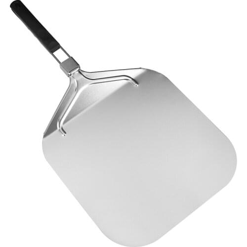 Folding Aluminum Pizza Peel for Pizza Stone,Professional Home Use Pizza Shovel for Baking Pizza and Cake on Oven & Grill