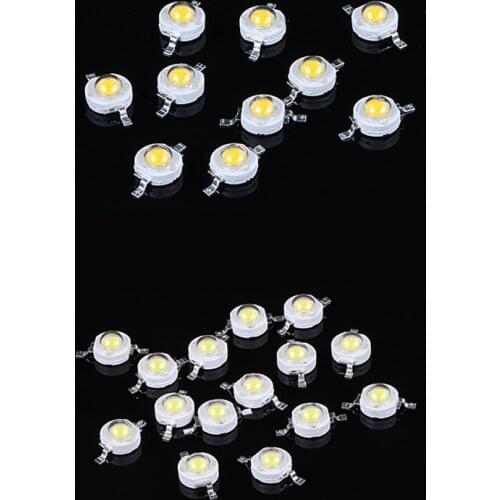 10pcs/lot High Power LED Chip 1W 3W Warm White Red Green Blue Yellow Full Spectrum For LED Spotlight Lamp Light Beads