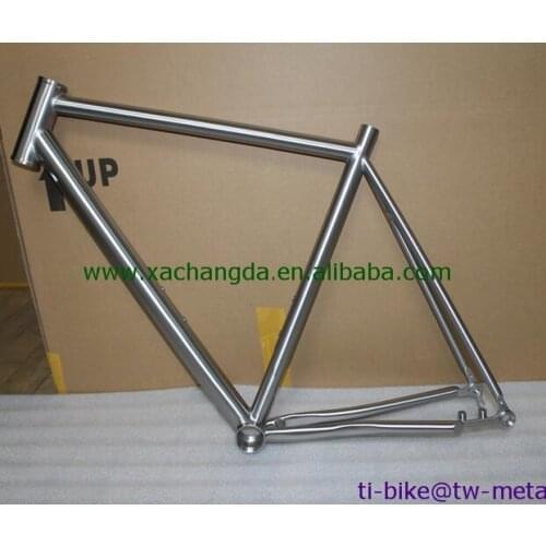 Bicycle frame in titanium with inner cable, custom titanium bike frame for MTB, cheap titanium bicycle frame MADE iN cHINA
