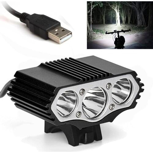 6000LM 2 X CREE XM-L T6 LED USB Waterproof Lamp Bike Bicycle Headlight bicycle lights bike light lamp outdoor cycling camoing
