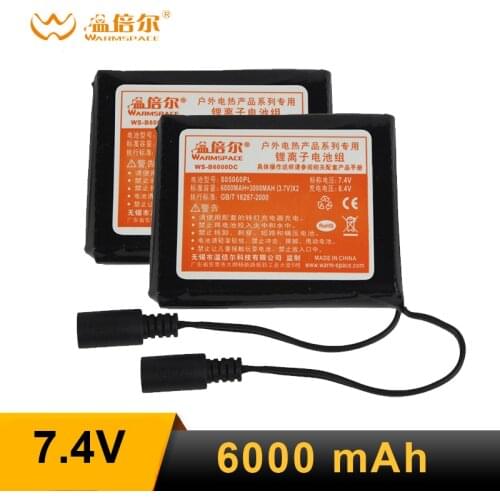 Warmspace Supporting battery for heated gloves heated insole sock Ski Rechargeable electric heated gloves winter warm gloves