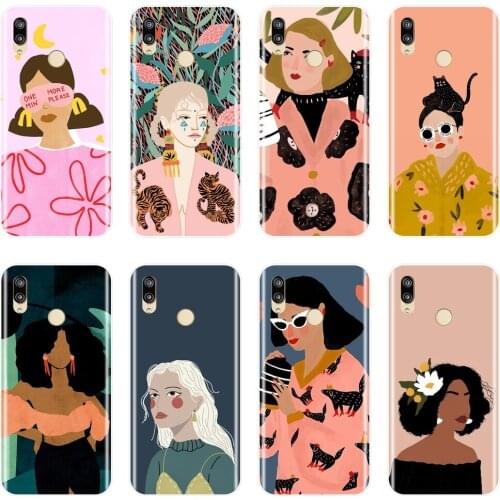 Back Cover For Huawei P9 Lite Mini P10 Plus P20 Pro P Smart Black Girl Silicone For Huawei P8 P9 P10 P20 Lite 2017 Phone Case