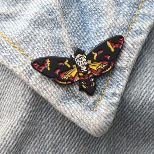 DMLSKY The Silence of the Lambs Art Enamel Pins and Brooches Lapel Pin Backpack Bags Badge Clothing Decoration Gifts M3373