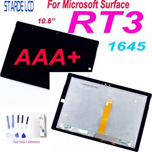 10.8''For Microsoft Surface 3 RT3 1645 LCD Display Touch Screen Panel Glass Sensor Replacement Surface RT 3 1657 Parts