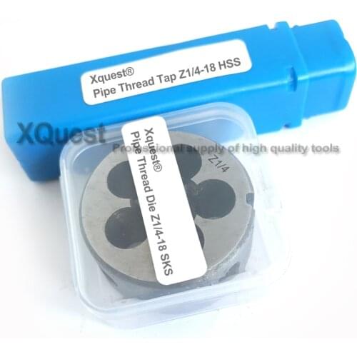 2pcs American Tapered PIPE Thread Tap Die set Z1/8 Z1/4 Z3/8 Z1/2 Straight Flute Pipe thread taps Dies sets Z 1/8 1/4 3/8 1/2