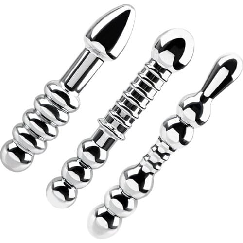 Anal Stimulation Dual Head Butt Plug Prostate Massage Sex Toys for Man Woman Metal Anal Plug Stainless Steel Dildo