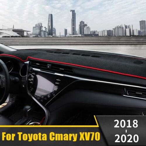 For Toyota Camry 50 XV50 70 XV70 2012-2018 2019 2020 Car Dashboard Avoid Light Pad Instrument Platform Desk Cover Mats Carpets