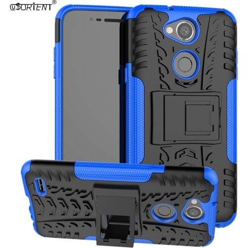 For LG X Power 3 X5 2018 Stand Hybrid Armor Case K10 Power 2 Shockproof Rugged Cover X500 X Charge Hard Silicone Fitted Cases