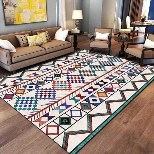 Hot Sale 3D Color Geometry Style Carpets For Living Room Bedroom Area Rugs Parlor Factory Mat Antifouling Non-slip Wholesale