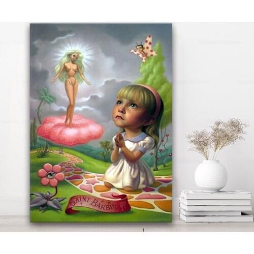 Mark Ryden《Saint Barbie》Canvas Art Oil painting Artwork Poster Picture Modern Wall Decor Home Living room Decoration