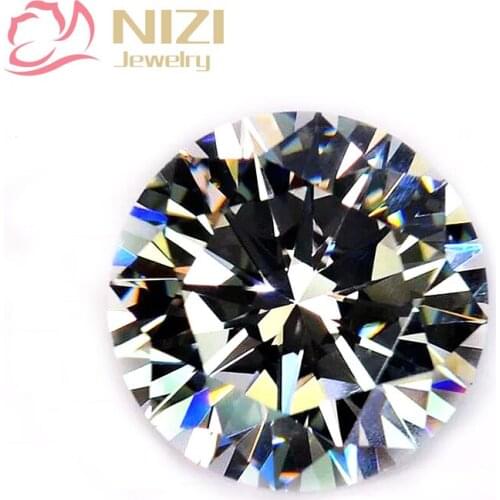 Crystal Clear 4-18mm Round Pointback Rhinestones Brilliant Cubic Zirconia Stones Glue On Crystal Beads DIY Nail Art Decorations